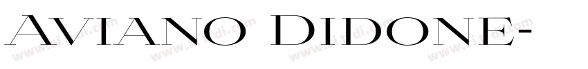 Aviano Didone字体转换